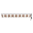 thumbnail image 5 of Awntech 24 Ft Destin Right Motorized Heavy Duty Patio Retractable Awning with Protective Hood (288in x 10.38in x 120in), Brown/Tan/Terracotta Multi, 5 of 9