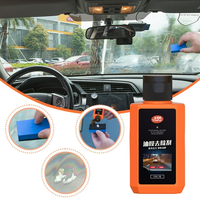 TIMIFIS Glass Degreasing Film Car Glass Oil Film Remover Car Glass Oil Film Cleaner Long Term Protection Glass Film Removal Cream 60ml Other Maintenance Products