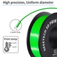 thumbnail image 3 of Geeetech 5pcs Green 1.75mmPLA 3D Printer Filament , Dimensional Accuracy +/-0.03mm, 5kg (11lbs) , 1080 Feet （330m）per Roll, Fit for Most 3D FDM Printer, 3 of 7