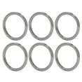 thumbnail image 2 of 20Pcs Metal Rings 4x32mm Iron Sturdy Durable Multifunctional Exquisite Metal O RingsGray, 2 of 14