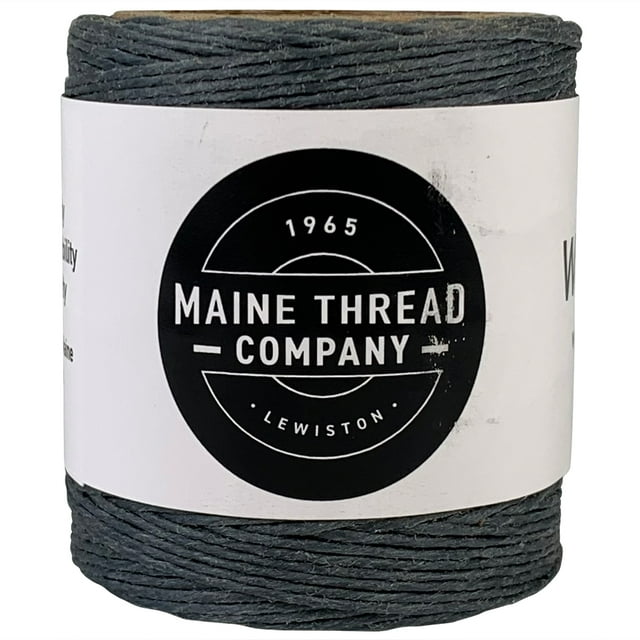 Maine Thread Cordon en Poly Ciré 0,035 Pouces 3 Plis - Gris