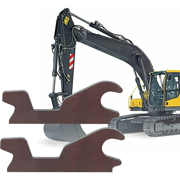 Kojem Pair Excavator Quick Attach Bucket Ears Attachment Compatible with John Deere Excavator 50D 50G 60D 60G Steel w/Precise Metal Craft