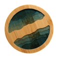 thumbnail image 2 of Posavasos de bambú para té y café, posavasos de bambú para bebidas, regalo de oficina Estilo B, 2 of 9