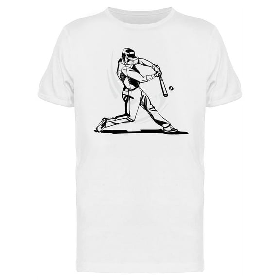 Hitter Sketch Design T-Shirt Men -Image by Shutterstock, Male XX-Large
