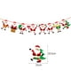 thumbnail image 5 of Merry Christmas Banners Decoration Santa Claus Snowman Paper Hanging Banner Red Green Xmax Pendant Christmas Decoration 2024, 5 of 5