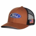 thumbnail image 1 of Ford Logo Raised Stitched Patch Pre-Curved Adjustable Trucker Hat, 1 of 5