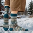 thumbnail image 3 of 5 Pairs Cotton Socks For Women/Men, Adults, Teenagers, College Students. Mens Warm Socks Cozy Boot Winter Thermal Socks, 3 of 8