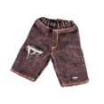 thumbnail image 2 of figura de acción masculina Strade Fareast Limited 1:12 pantalones cortos de mezclilla accesorios para muñecas de moda Negro con agujeros, 2 of 8