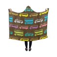 thumbnail image 1 of HATIART Couverture à Capuche Coloré Bus Wearable Couverture 40x50 Pouces à Capuche Jeter Enveloppe Robe Douce, 1 of 3