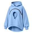 thumbnail image 4 of AURORADY Pet Pouch Hoodie for Women Men Oversized Sweatshirt with Zipper Pocket Cat Dog Carrier Pullover Top, 4 of 9