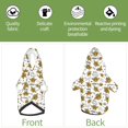thumbnail image 6 of Honeii Hohey Bee Golden2 Print Small Dog Hoodies Pet Hooded Sweatshirts Fall Winter Puppy Cat Sweaters Warm Clothes for Small Dogs Outfits Costume-X-Small, 6 of 7