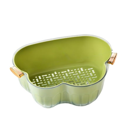 

Sink Basket Drainage Basket for Food Vegetable Basket - Vegetable Basket Strain Wash and Vegetables Fruit Multi Function Kitchen Vegetable Washing BasketStrainer & Soaking Bowl Fruit Bowl & Vege