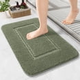 thumbnail image 1 of Bathroom Rugs LOCHAS - Alfombra de baño pequeña (60 x 43 cm), color verde salvia, 1 of 7