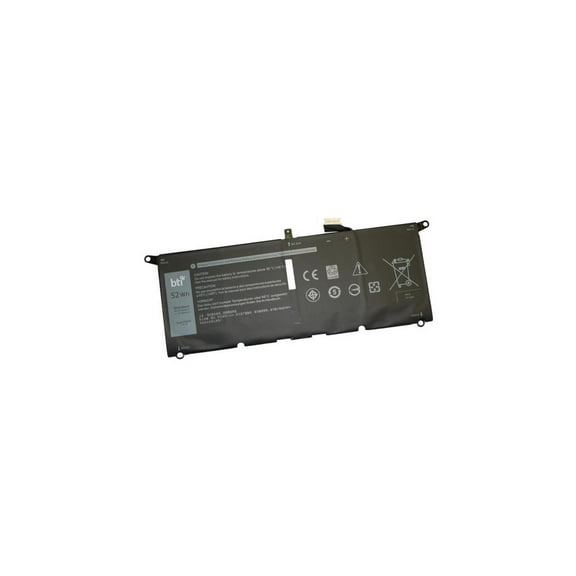 BTI Li-Ion 6500 mAh 7.6 V Battery for Select Dell Laptops DXGH8BTI
