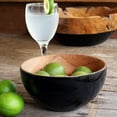 thumbnail image 3 of Rico & Plato Chico Teak Bowl with Black Exterior | 5 1/2" L x 5 1/2" W x 2 3/4" H, 3 of 6
