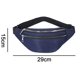 thumbnail image 2 of Hukapapa 2 riñoneras para hombres y mujeres, riñonera con correa ajustable para viajes, deportes, correr, azul+negro, 2 of 5