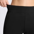 thumbnail image 4 of Women’s Fleece Lined Pants, High Waisted Stretch Casual Pants, Warm Tapered Straight Leg Pants for Fall & Winter, Golf, Hiking, Work & Everyday Wear, 29"/31", 4 of 8