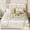 Flannel white, variant on Velvet Upholstered LED Platform Bed Frame with 2 Large Storage Drawers – Features Wooden Slat Support, Noise-Free Design, No Box Spring Needed, Easy Assembly