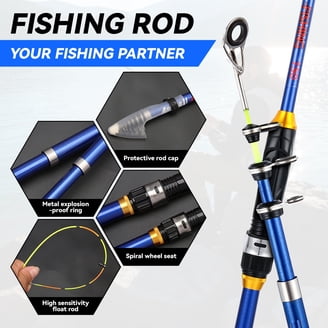 SylvanFlux 1.18 Ft Carbon Fiber Fishing Rod - Walmart.com