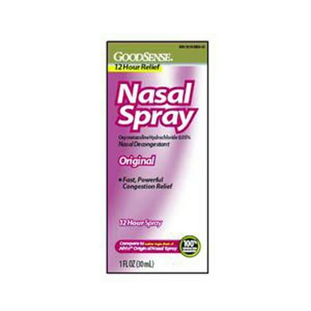 GoodSense Original Nasal Spray 1 oz., 0.05% Oxymetazoline Hydrochloride-1 (Best Solution For Nasal Congestion)