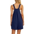 thumbnail image 6 of Cueply Rompers for Women Short Overalls Casual Summer Adjustable Strap Shorts Jumpsuit with Pockets, 6 of 7