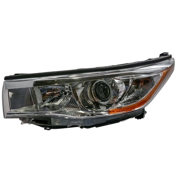 TRQ Left Headlight Assembly Fits 2014-2016 Toyota Highlander