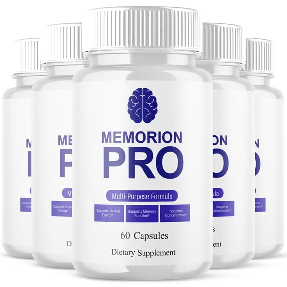 Memorion Pro Advanced Formula Brain Support Pills Maximum Strength Supplement 300 Capsules