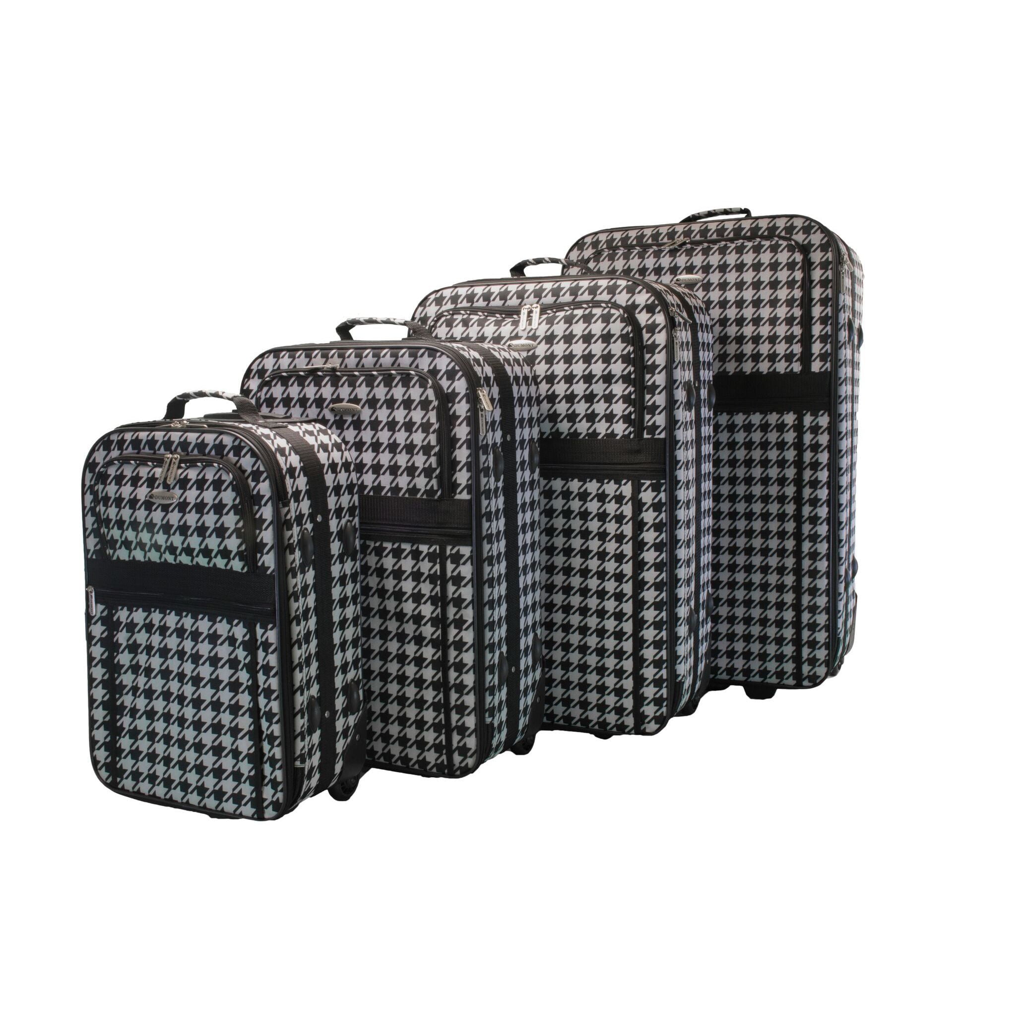 houndstooth luggage set
