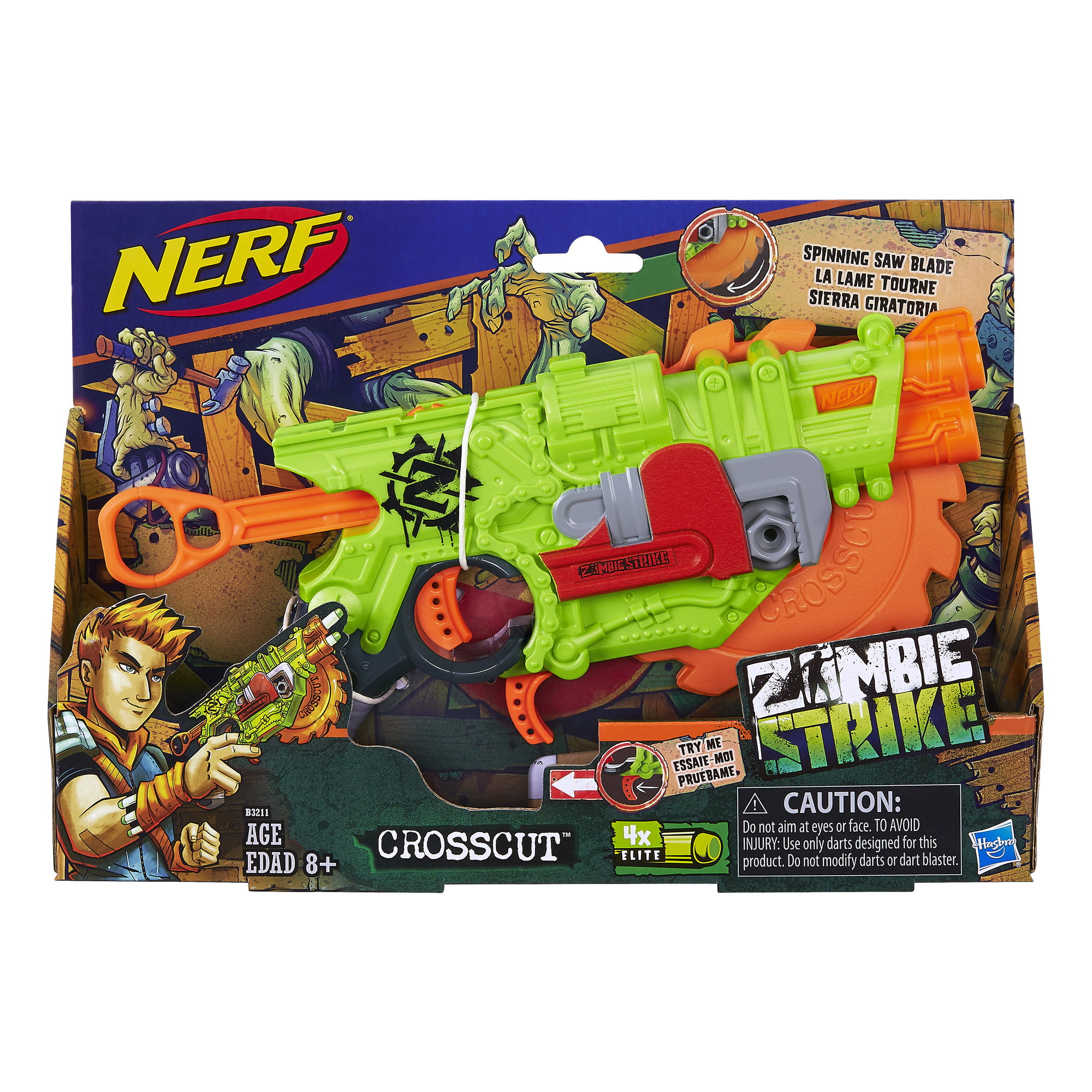 Nerf Zombie Strike Crosscut Blaster 
