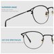 thumbnail image 5 of Cyxus Retro Metal Cat Eye Blue Light Gafas Anti UV Cyxus Style, 5 of 5