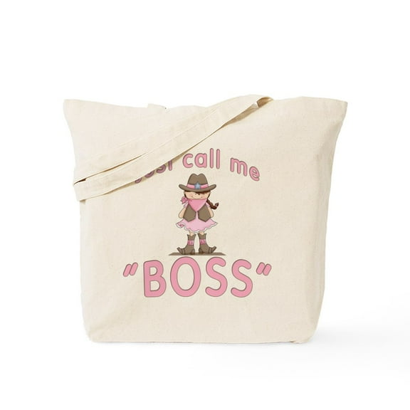 CafePress - Cowgirl Call Me Boss Tote Bag - Unisex Canvas Tote Bag, Beige, 1-Piece
