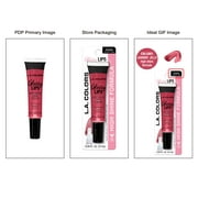 L.A. COLORS Glossy Lips, Moisturizing Sheer Tube Lip Gloss, Jammin Jelly, 0.14 fl oz