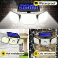 thumbnail image 3 of Solar Lights Outdoor W/ Motion Sensor & 3 Adjustable Heads, IP65 Waterproof, Solar Flood Light Solar Spotlight for Outdoor Yard Garden Illumination Security, 3 of 10