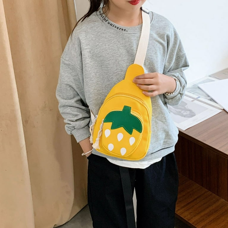 Yyeselk Girls Strawberry Purse Coin Purse Strawberry Cross Body Chain Bag  Cute Handbag Shoulder Bag Wallet for Litter Girls 
