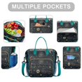 thumbnail image 2 of Gothic Insulated Lunch Bag – Large Leakproof Cooler Tote with Celestial Sun and Moon Print, Dual Compartment Reusable Lunch Box for Astrology Lovers, 2 of 7