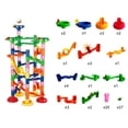 thumbnail image 3 of Marble Run Set Toy 74 PCS - 47 piezas de plástico translúcido y 27 de , SM SunniMix pistas de mármol, 3 of 8
