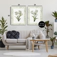 thumbnail image 3 of Stupell Industries Shabby Chic Soft Green Tulip Trios 2pc Canvas Art Set, 24 x 30 each, by Nan, 3 of 7