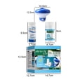 thumbnail image 2 of Juego de dispensador de cloro para tabletas efervescentes para piscina, herramientas limpiadoras multifuncionales, 2 of 7