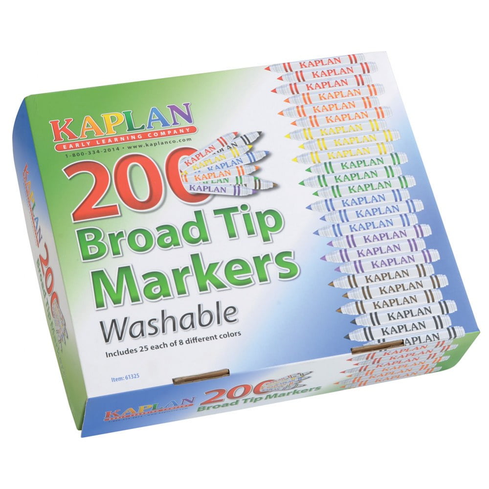 Kaplan Early Learning Broad Tip Marker Class Pack 200 Per Box