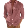 thumbnail image 1 of RKSTN Cardigan pour Homme Décontracté Mode Col Rabattu Chandail Uni Manches Longues Hauts en Coton Décontractés Stylés pour l'Automne, 1 of 9