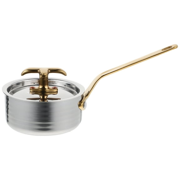 MEIBUTYUP Small Stainless Steel Saucepan for Home Multi Use 1Set