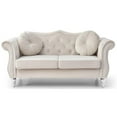 thumbnail image 6 of Home Square 2-Piece Furniture Set with Sofa and Loveseat in Ivory, 6 of 11