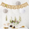 thumbnail image 2 of Miangastore 1Pcs Bunting Flags Linen Material Swallowtail Shape for Tree Branches and Doors in Spring Season, 2 of 8