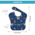 thumbnail image 4 of Kdxio Dogs Riding Skateboard Bibs For Babies, Baby Bibs for Eating, Toddler Bibs, Waterproof Bibs, Feeding Bibs, for Toddlers, Boys, Girls, 4 of 8