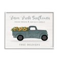 thumbnail image 4 of Stupell Industries Farm Fresh Sunflowers Rustic Pickup Truck Sign Graphic Art White Framed Art Print Wall Art, Design by Natalie Carpentieri, 4 of 5