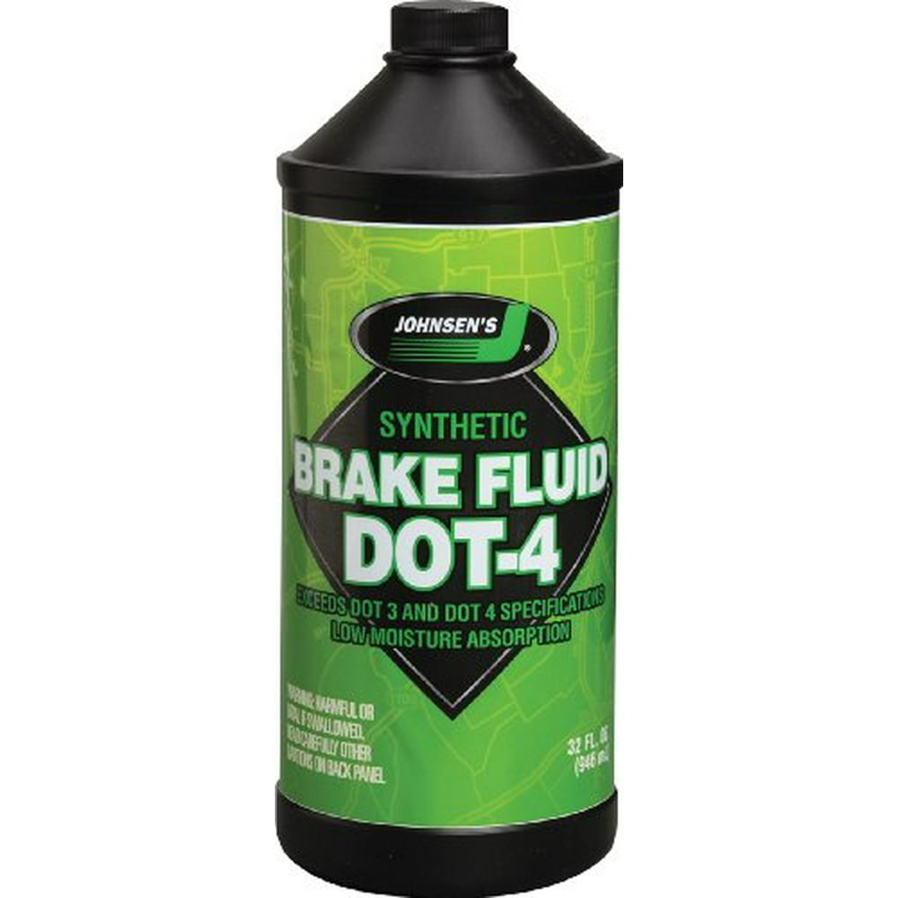 Johnsen's 503212PK Premium Synthetic DOT4 Brake Fluid 32 oz., (Pack