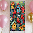 thumbnail image 7 of Yatrandify Wooden Birdhouse Banner Colorful Birds Decoration Cardinal Birdhouse Flower Garden for Outdoor Decoration Party Kids Room Home Decor, 7 of 7