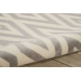 Geometric White/Grey Area Rug by Bellamy Studios