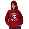 thumbnail image 3 of Funny Nerdy Aliens UFOs Believers Hoodie Sweatshirt Women Men Brisco Brands X, 3 of 6