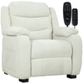 thumbnail image 1 of CoSoTower Massage Recliner Chair, Power Recliner with Quiet Brushless Motor, Remote, Pockets, 2 Memory Positions, Beige, 1 of 7